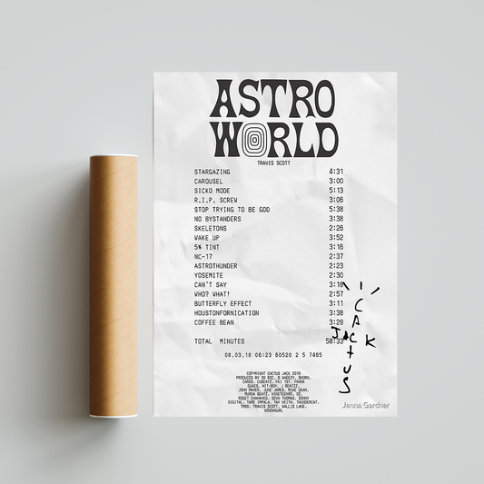 Travis Scott Astroworld 'Receipt'